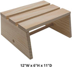 Unfinished Slat Stool, Unassembled