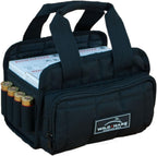 Wild Hare Shooting Gear 4 Box Carrier Durable & Water Resistant - Large Side Accessories Pocket - Black