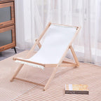GORGECRAFT 1pc Beach Sling Chair Replacement Canvas White Lounge Chair Replacement Fabric with Fringe 47.2x17.3 Inch Chair Fabric Reclining Sling Replacement for Sunbathing Courtyard Patio Outdoor