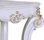 Antique Pearl End Table with Bottom Shelf