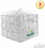 PMLAND Acrylic Ice Cubes Square Shape 2 Lbs Bag, for Photography Props Kitchen Table Decoration Display Vase Filler Toy - Crystal Clear