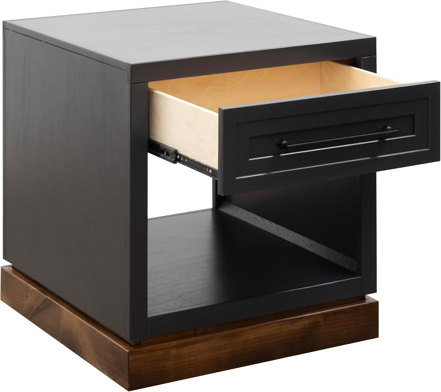 Bridgevine Home Nora Farmhouse Side Table with Drawer & Shelf, 22" End Table, Fully Assembled Storage Accent Table