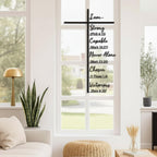 Elegant Metal Cross Wall Art with Scripture, Scripture-Engraved Faithful Design for Peaceful Living Spaces, Metal Crosses Jesus Wall Art Decor for Home Church (19.69 inches)