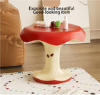 Cute Apple-Shaped Accent Table, Resin Fruit-Shape Side Tables, Creative Small End Table Living Room, Sofa, or Reading Corner