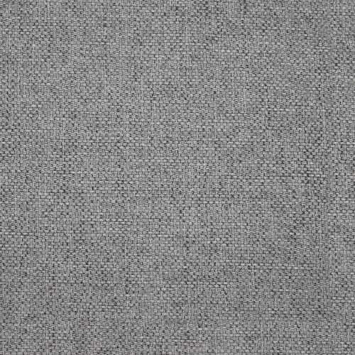 HomePop 18.5" Round Storage Ottoman with Nailheads - Heathered Gray