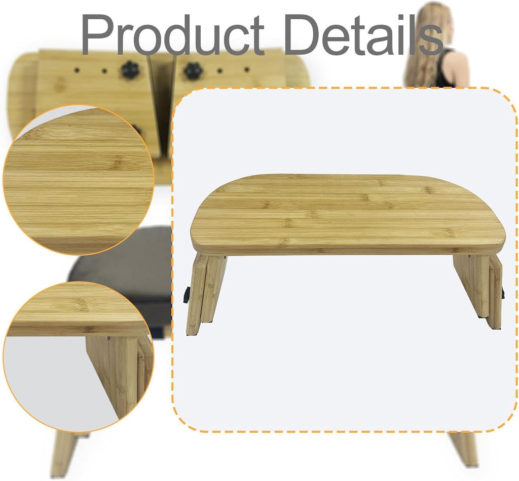 Meditation Bench Portable Wooden Meditation Stool Adjustable Kneeling Prayer Seat Ergonomic Yoga Stable Anti Slip Base Suitable for Meditation