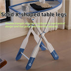 Wooden Ship Shape Side Table, Small Tables for Small Spaces, End Table for Living Room, Bedroom, Balcony, Modern Creative Side Table, Foldable Accent Table with Oar Legs