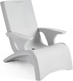 Step2 Vero Adirondack Chair, in Pool or Patio Lounge Seat for 9-inch Sun Shelves, Grey with Speck