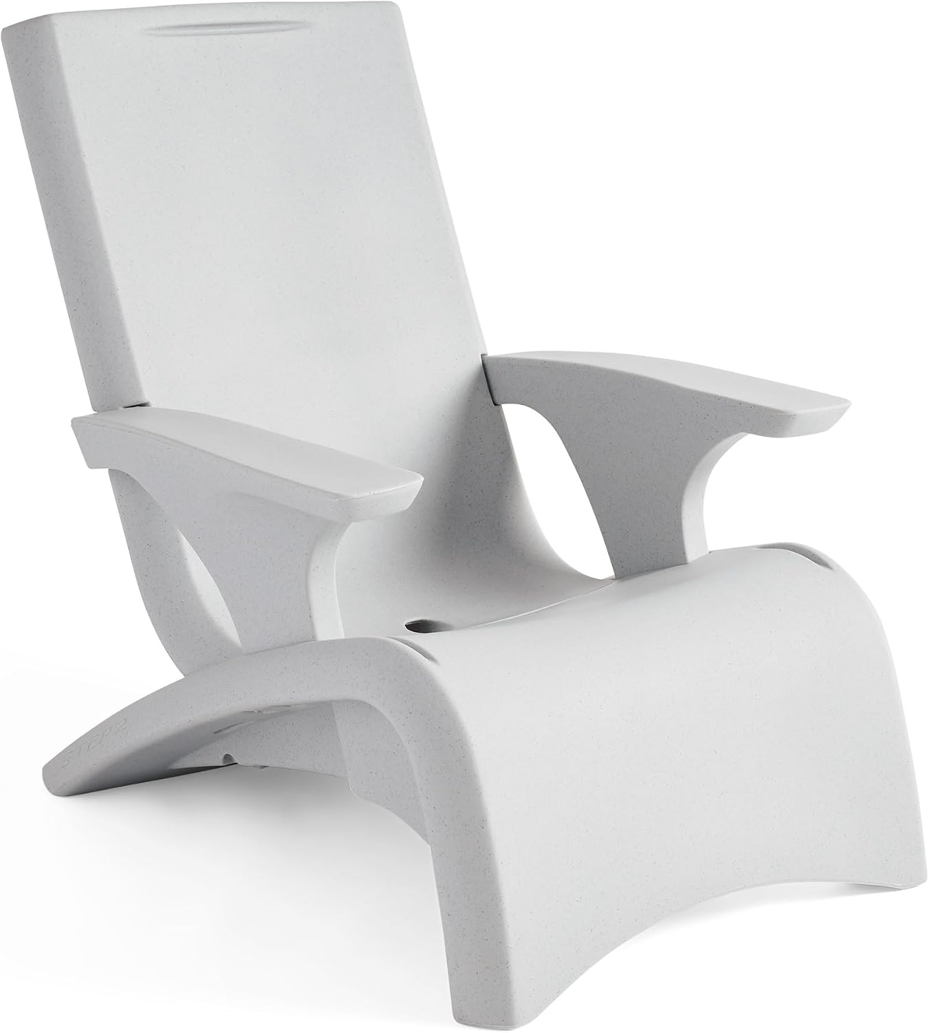 Step2 Vero Adirondack Chair, in Pool or Patio Lounge Seat for 9-inch Sun Shelves, Grey with Speck