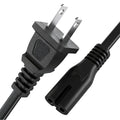 TPLTECH 8ft 2 Prong Power Cord for Xbox Series S/X, Xbox One S/X, PS5, PS4, Samsung TV, HP Printer