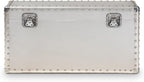 Baxton Studio Serge 13.98-inch High Storage Trunk, Silver