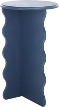 SAFAVIEH Home Collection Lilith Blue Wavy Accent Table (Fully Assembled)