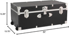 Seward Explorer 30" Trunk with Wheels & Lock, Black
