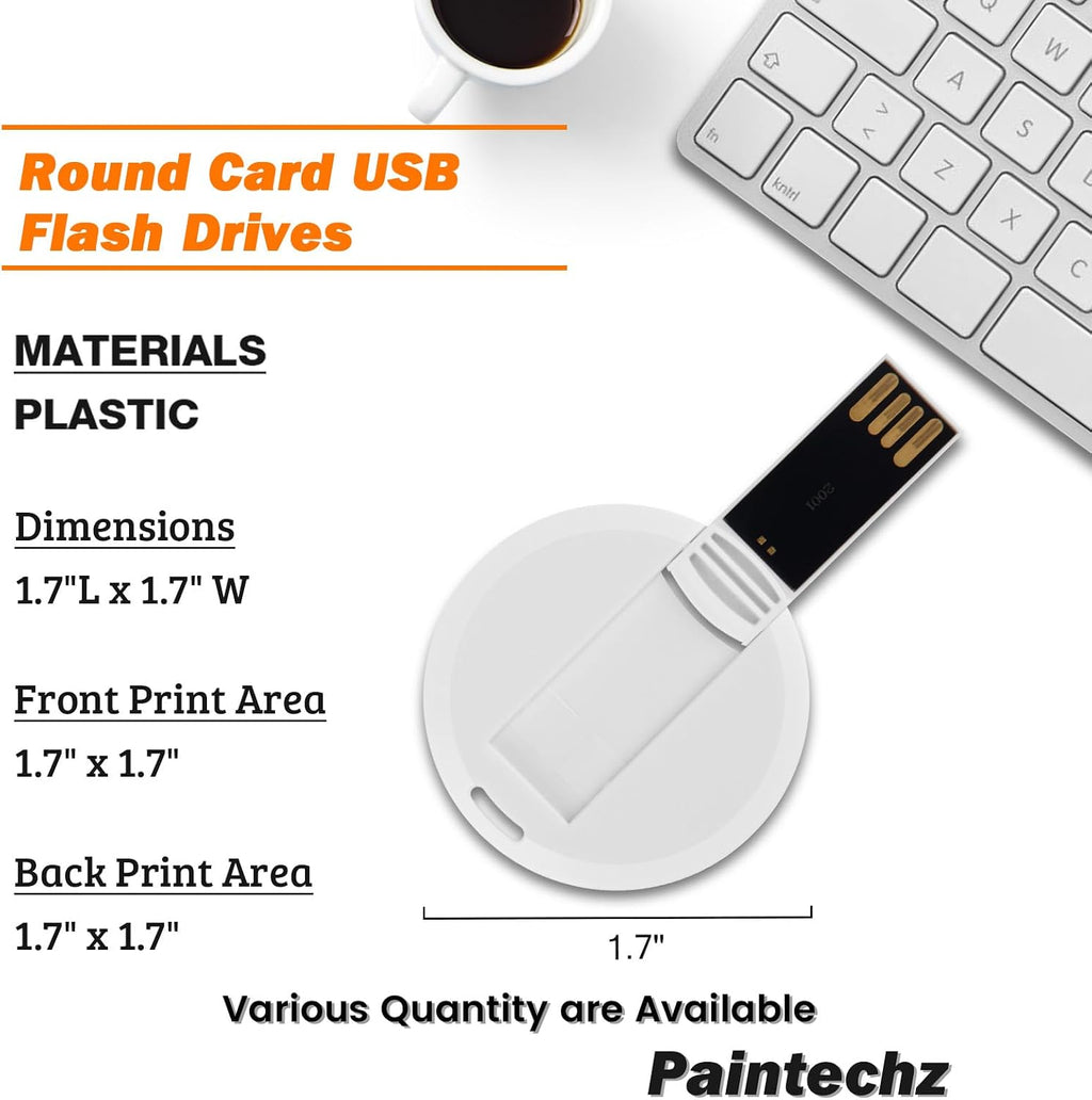 Custom Credit Card USB Flash Drives 200 Pack, Personalized Logo Text Bulk - as Corporate Gifts and Promotional Giveaways - Customizable 2GB