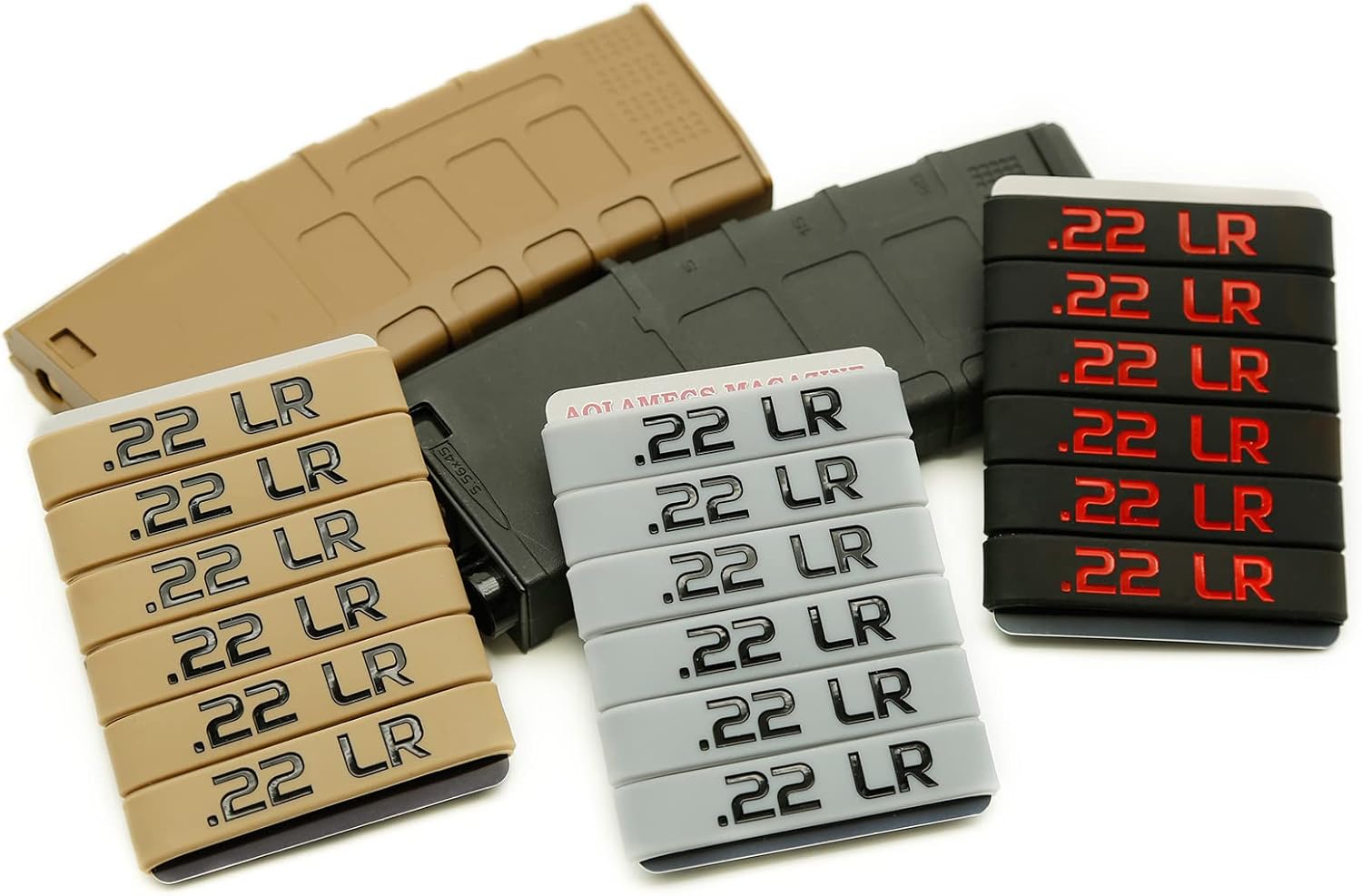 Aolamegs .22 LR Magazine Marking Bands 6 Pack