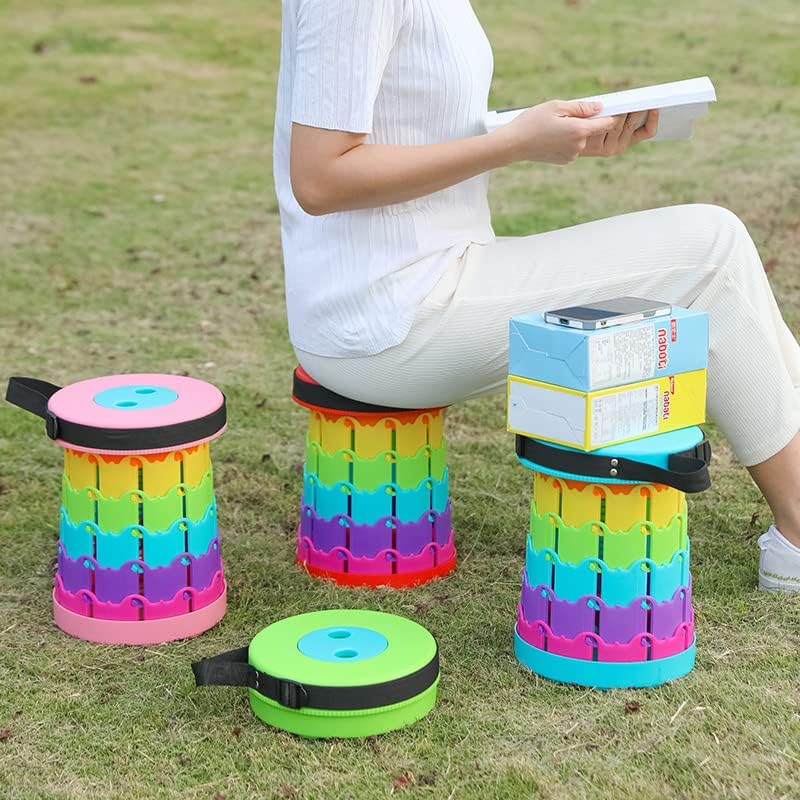 Portable Folding Stool, Extendable Seating, Compact Design for Indoor Outdoor Use