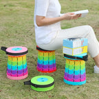 Portable Folding Stool, Extendable Seating, Compact Design for Indoor Outdoor Use