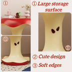 Resin Cute Side Table, Funky Fruit Accent Table, Eclectic Decorative Nightstand for Living Room, Balcony, Cafes