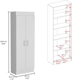 Nepal Pantry Cabinet, Space-Efficient 2-Door Design for Organized Kitchen Storage