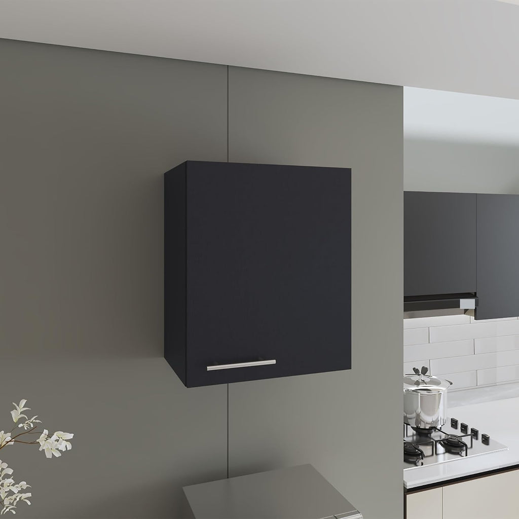 Modern Rustic Wall Cabinet with One-Door and Two Shelves, Farmhouse Storage Locker,for Kitchen Home