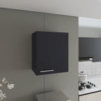 Modern Rustic Wall Cabinet with One-Door and Two Shelves, Farmhouse Storage Locker,for Kitchen Home
