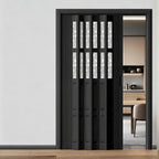 PVC Folding Door for Interior Room Divider & Small Spaces(WxH 30x80in/76.2x203in)