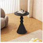 Modern Simple Side Tables, Small Apartment Creative Coffee Table, Iron Design Round End Tables, Suitable for Balcony Living Room, Bedroom Night Stand