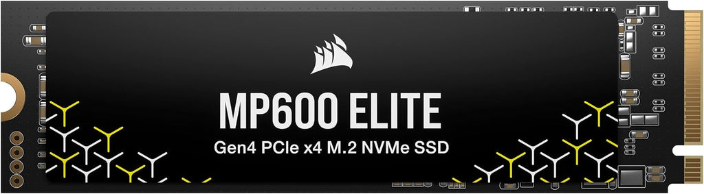 Corsair MP600 Elite 2TB M.2 PCIe Gen4 x4 NVMe SSD – M.2 2280 – Up to 7,000MB/sec Sequential Read – High-Density 3D TLC NAND – Black