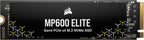 Corsair MP600 Elite 2TB M.2 PCIe Gen4 x4 NVMe SSD – M.2 2280 – Up to 7,000MB/sec Sequential Read – High-Density 3D TLC NAND – Black