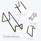 4 Pcs Single Wine Bottle Holder Black, Countertop Wine Rack, Tabletop Metal Wine Bottle Holder Stand Organizer for Cabinet,Bar