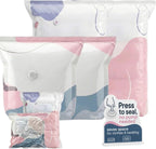 No‑pump Vacuum Storage Bags Aneed Family, Press & Seal, No Pump Needed, Saves Space, Reusable, 3D Compression Organization, Keeps Clothes Dry & Dust‑free for Bedding, Off‑season Gear