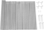 Canopy Bed Frame, Bed Canopy Frame Poles Corner Bracket, Post 4 Corner Bed Poles Netting Bracket Stainless Steel Silver Post with Accessories (Queen)