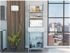 Maykoosh White Kitchen Pantry Cabinet - Appliance Storage with Drawer & Adjustable Legs