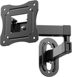 Full Motion TV Wall Mount for Most 12-29 Inch Flat Curved TV&Computer up to 22lbs,Sturdy TV Wall Bracket with Tilt Swivel Extension, Max VESA 100x100mm 17 19 21 23 27 Articulating Monitor Mount