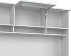 Bush Furniture L Shaped Desk with Hutch, 5 Shelf Bookcase and Lateral File Cabinet | Cabot Collection Corner Computer Table with Storage and Bookshelf | 60Wx23DX37W