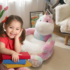 as Comfortable as Bean Bag Chairs，as Comfortable as a Rocking Chair，Removable Filler,Machine Washable(Cute Unicorn