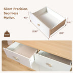 White Baby Dresser for Nursery Bedroom, 6 Drawer Organizer for Closet