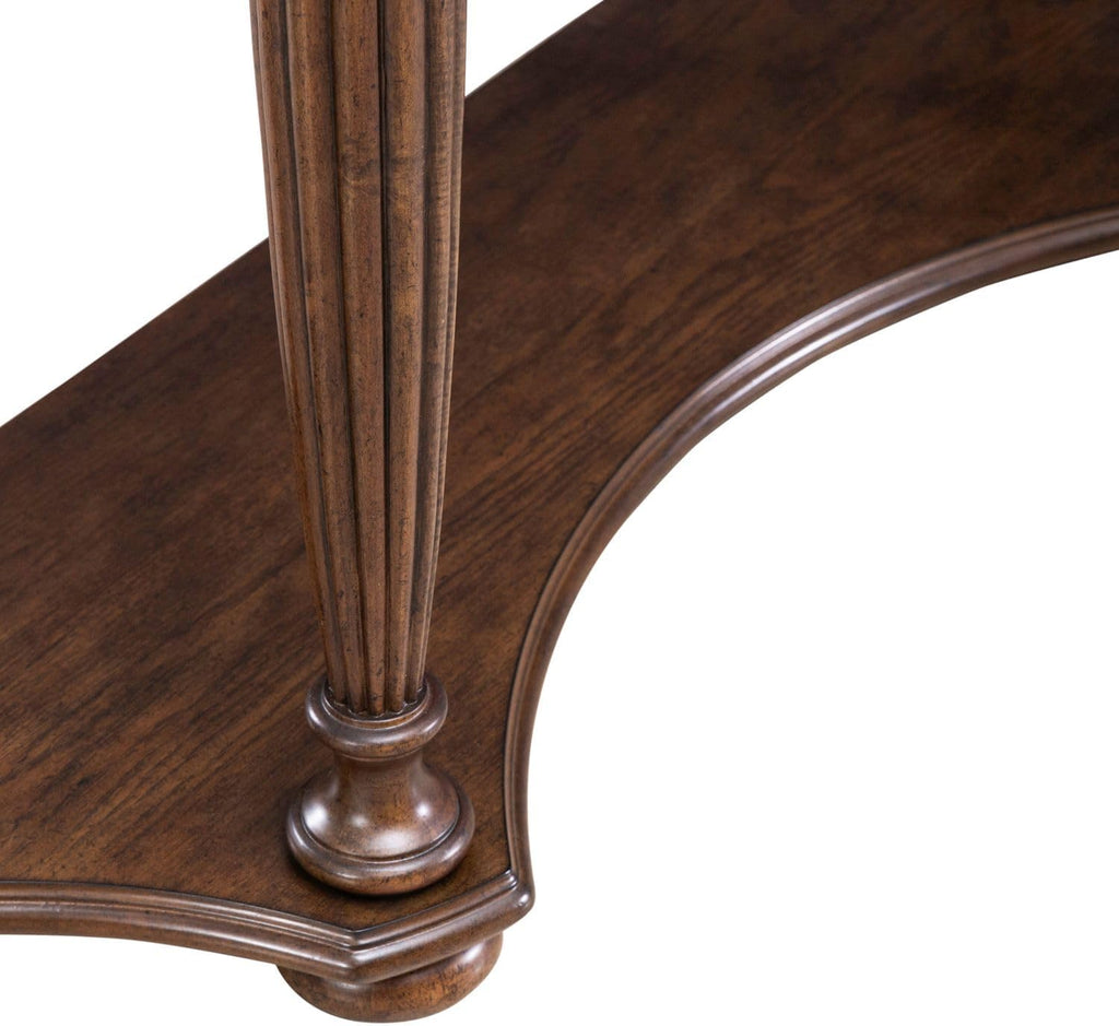 Liberty Furniture Allington Demilune Sofa Table for Living Room - Satin Sienna