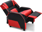 ARLIME Kids Recliner, PU Leather Kid Lounge Chair w/Footrest, Armrest, Headrest & Lumbar Support, Adjustable Gaming Toddler Sofa Armchair for Boys Girls (Red)