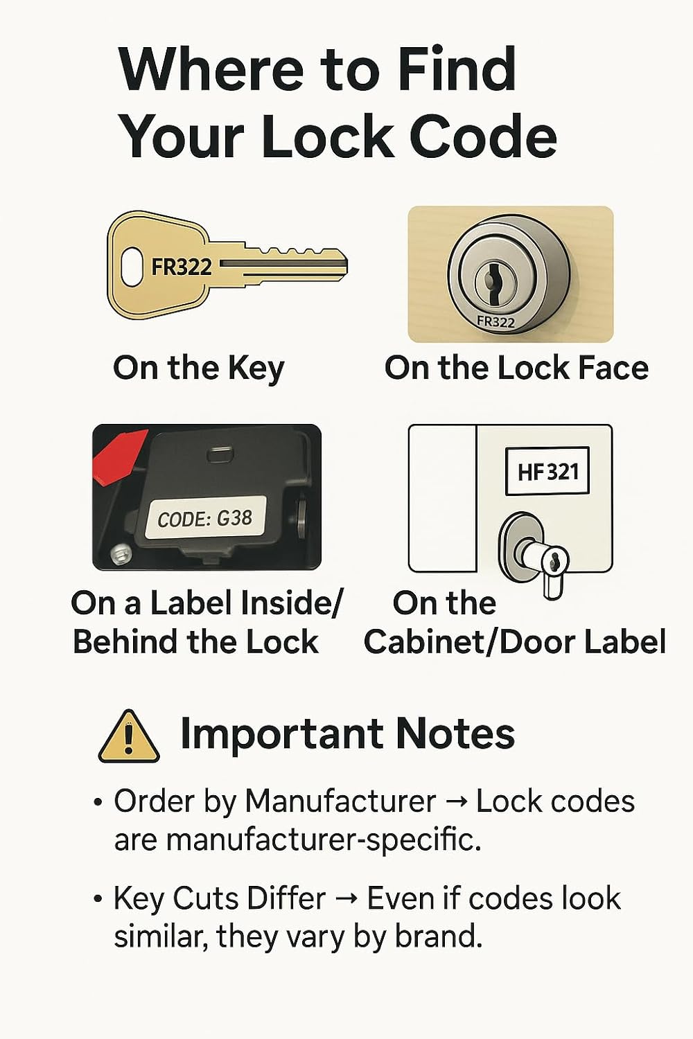 HON 102E File Cabinet Replacement Keys: 2 Keys