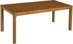 Christopher Knight Home Ace 70.28'L Solid Wood Dining Table for 6-8 People, Rubber Wood Dining Room Table, Minimalist Modern Rectangular Kitchen Table, Easy Assembly Dining Room Furniture, Walnut