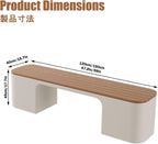 Garden Benches for Outdoors, Patio Benches for Outdoors, Weather Resistant, Backless Design, Suitable for Parks, Gardens, Patios, and Leisure Areas.(Green,150 * 40 * 45CM)