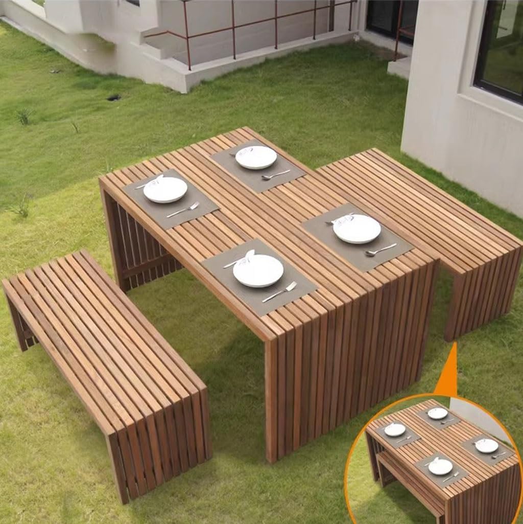 Patio Benches for Outdoors Outdoor Bench Solid Wood Park Chair Courtyard Balcony Teak Bathroom Sauna Shoe Changing Garden Benches for Outdoors