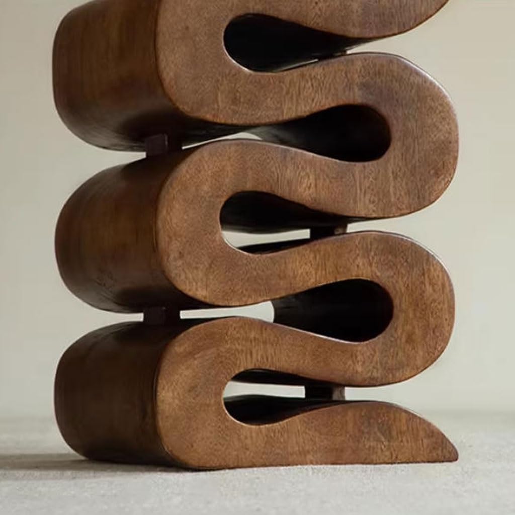 Coffee Tables for Living Room Household Creative Egg Roll Shape Sofa Side Table Living Room Storage Rack Flower Stand Bedroom Furniture(B)