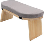 Meditation Bench, Beech Wood Folding Kneeling Stool with Magnetic Hinge Locks and Cotton Cushion, for Relaxation Yoga Zen Meditation Home