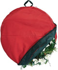 Santa's Bags [36 Inch Wreath Storage Container] - for Christmas Wreath up to 36 Inches in Diameter | Bag Hooks Directly to Your Wire Wreath Frames to Prevent Sagging and Deformed Wreaths (36-Inch)
