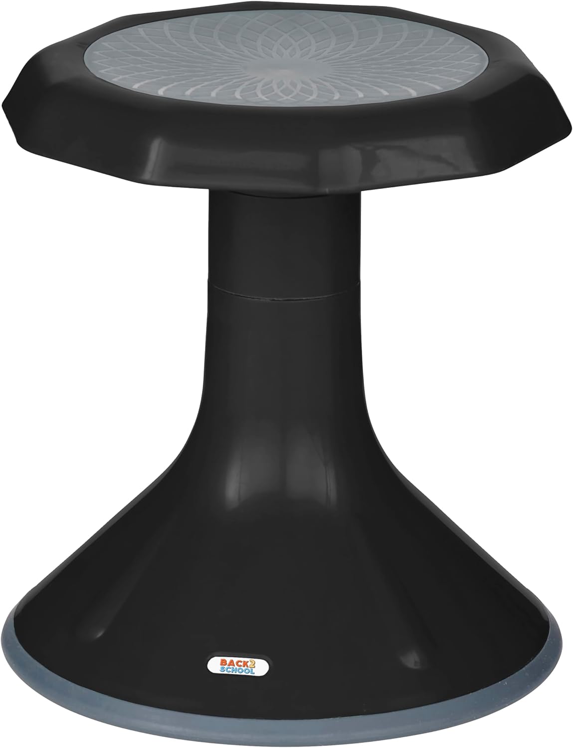 Back2School Express Wobble Sensory Stool, 15in Seat Height, Flexible Seating, Black