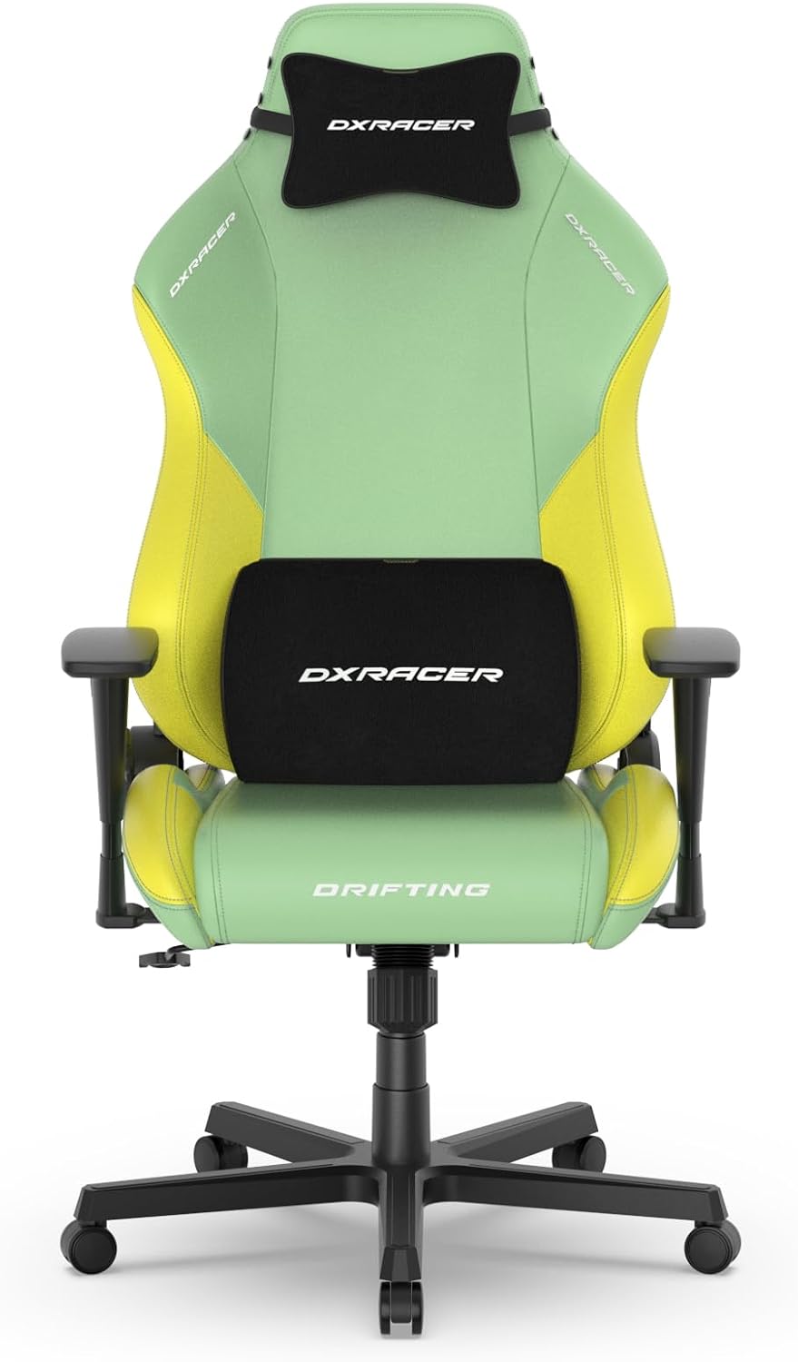 DXRacer Drifting L Ergonomic Video Gaming Chair with Lumbar Support and Headrest, Office Reclining Computer Chair for Adults (EPU Leatherette, Spring)