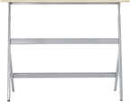 Guidecraft Standing Collaboration Desk for Kids and Adults: Adjustable Height Birch Plywood Table with Metal Legs for Home, Office, Classrooms and More