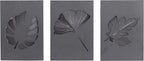 Deco 79 Metal Leaf Wall Decor, Set of 6 10"W, 15"H, Black